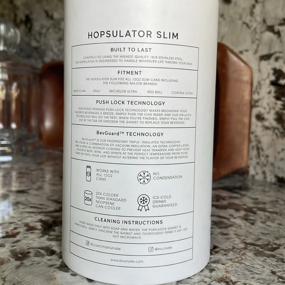 Brumate Hopsulator Slim in Glitter Rose Gold - Picture 4 of 9